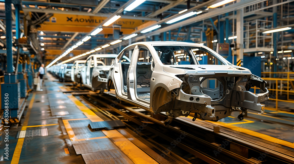 car production line, generative AI car production line, generative AI