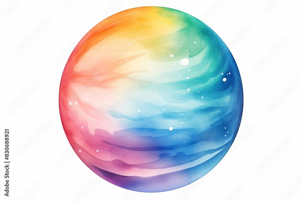 Obraz premium glass sphere on a white background