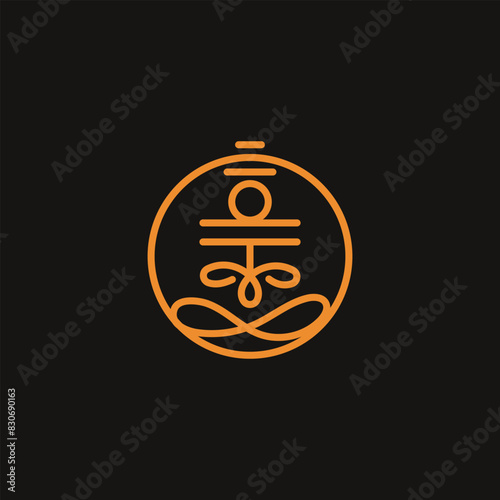 lord shiva tattoo icon and trishul line drawing