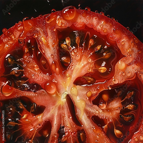 Vivid Vine Tomato: An Intricate Close-up