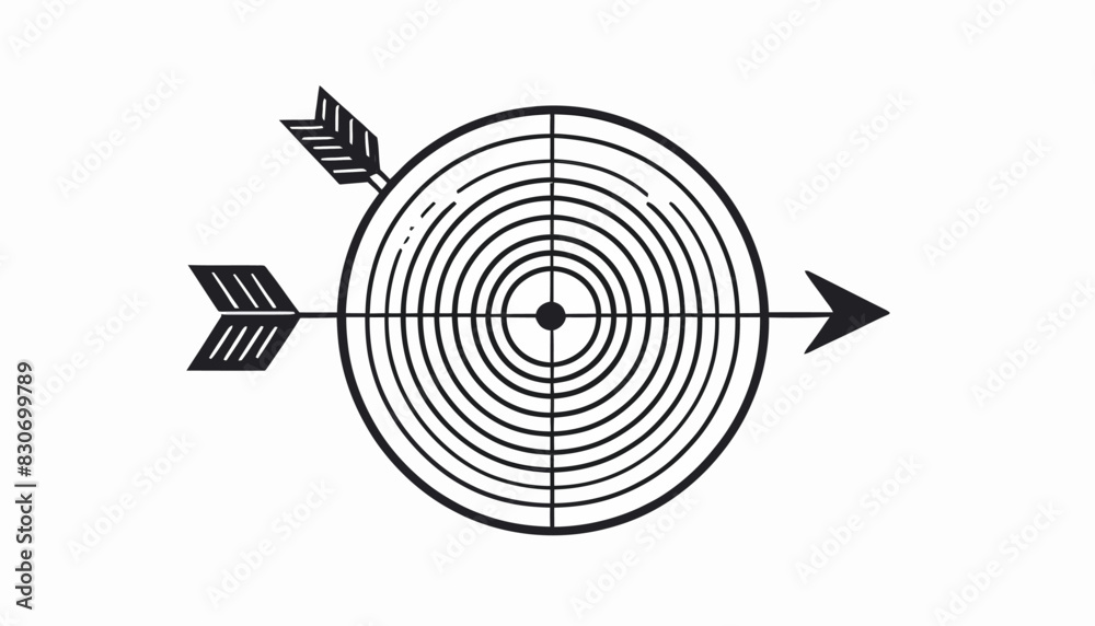 Clean Target Icon Illustration for Websites Clean Target Icon Illustration for Websites