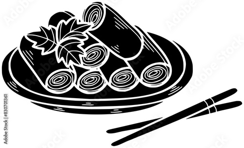 food illustration egg silhouette omelette logo breakfast icon cake outline dish swiss fried jam asian roll homemade meat chinese shape spring slice lunch for vector graphic background