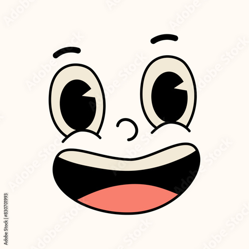 Wallpaper Mural Hand drawn flat design kawaii face Torontodigital.ca