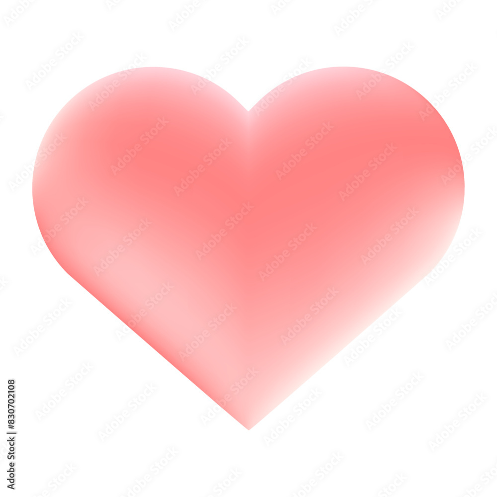 Heart illustration Isolated on white background