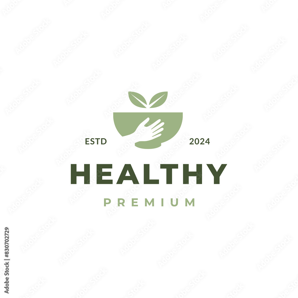 healthy food bowl logo icon vector design healthy food bowl logo icon vector design