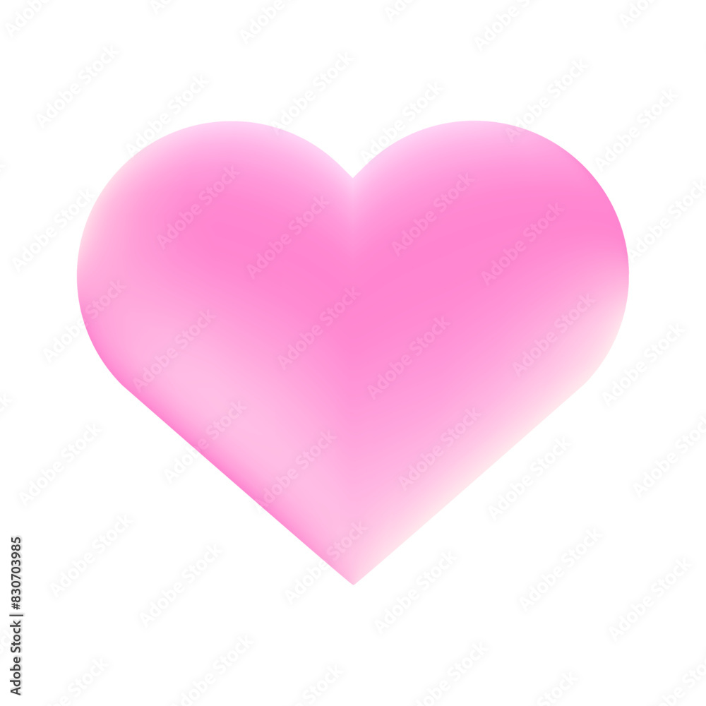 Heart illustration Isolated on white background