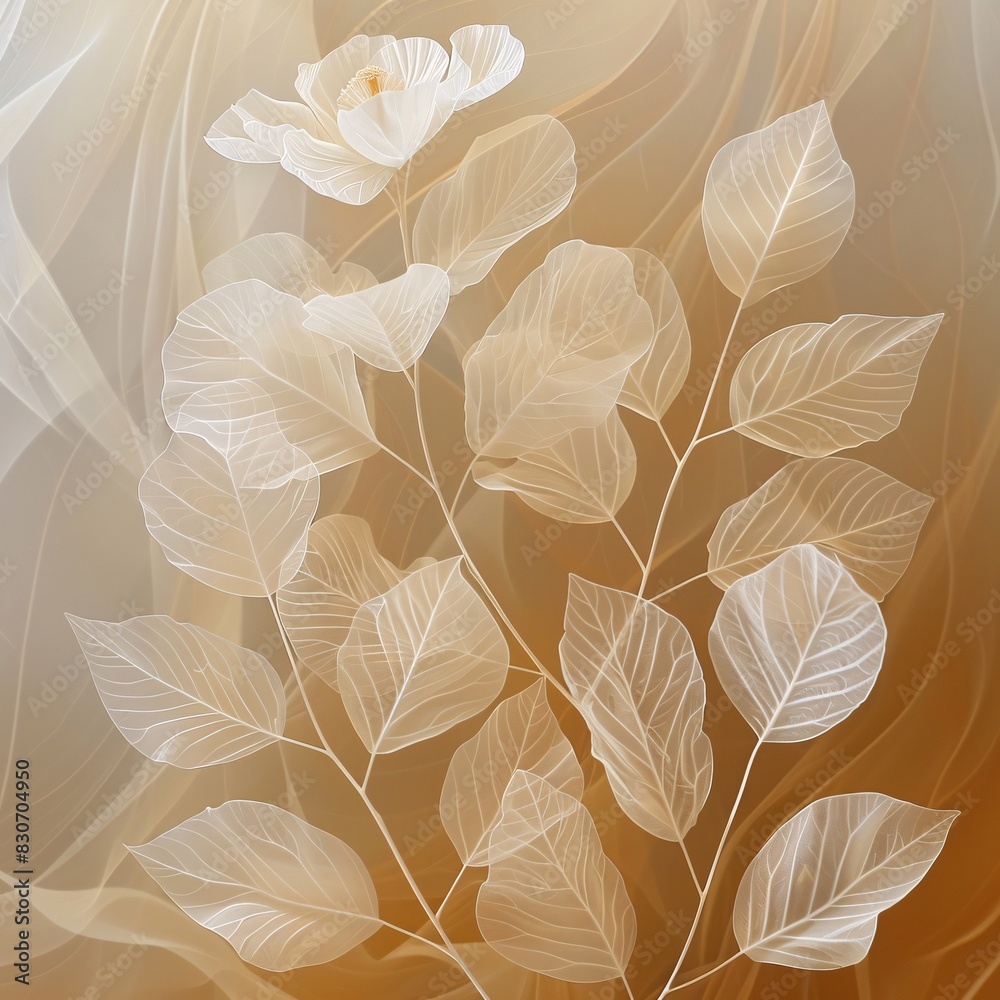 Vivid Floral Display with White Leaves