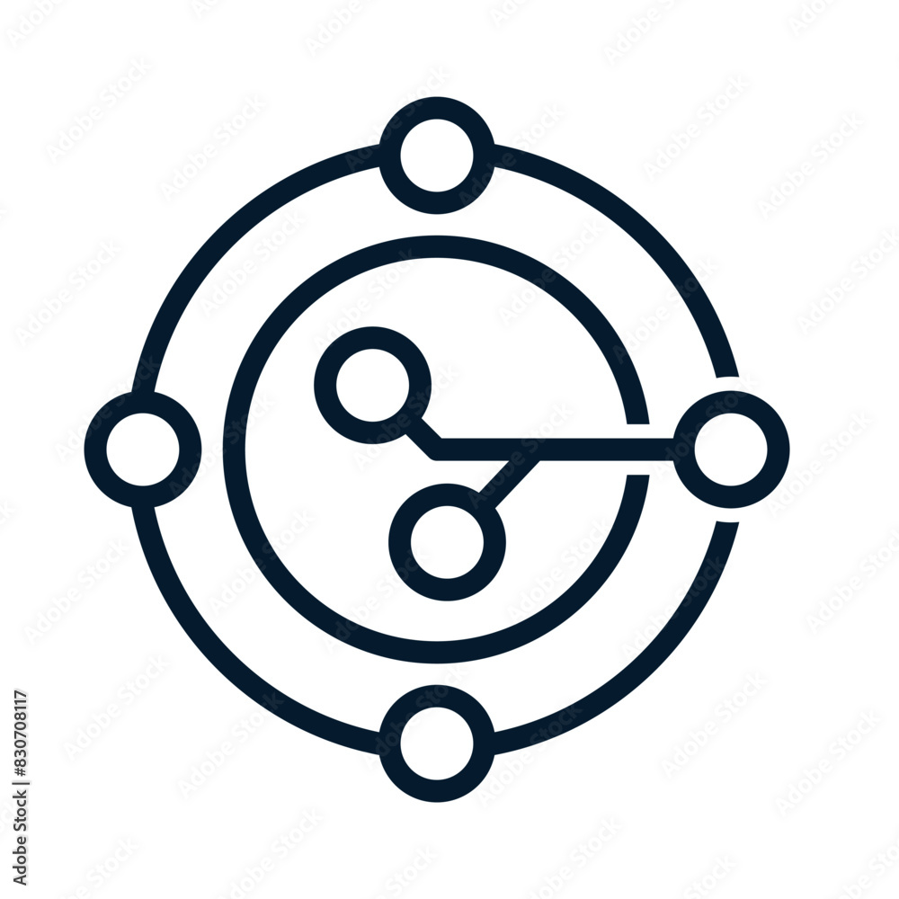 Concept of modernization of technological resources. Vector linear icon isolated on white background. Concept of modernization of technological resources. Vector linear icon isolated on white background.