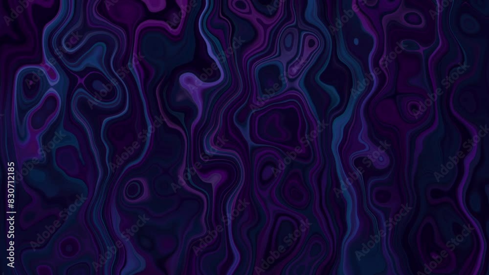 Blue Purple Liquid Abstract Background with Slow Fluid Motion Effects
