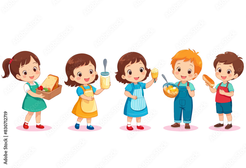 a group of children standing next to each other a group of children standing next to each other
