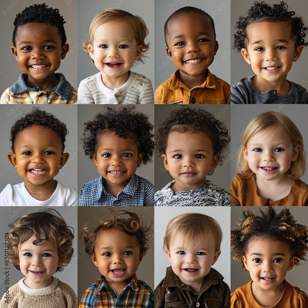 A Collection of Children's Portraits, Embracing Diversity and Innocence A Collection of Children's Portraits, Embracing Diversity and Innocence