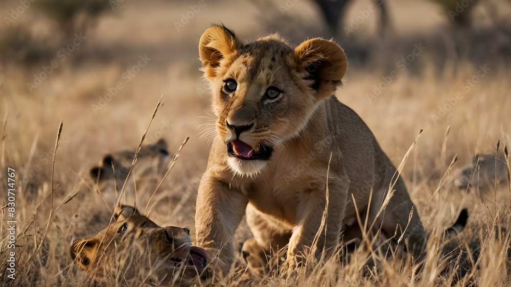 Highlighting the Importance of Preserving Lion Habitats to Ensure the Survival of Playful Cub Populations Highlighting the Importance of Preserving Lion Habitats to Ensure the Survival of Playful Cub Populations