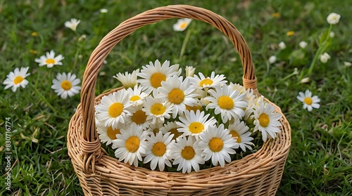 basket of daisies