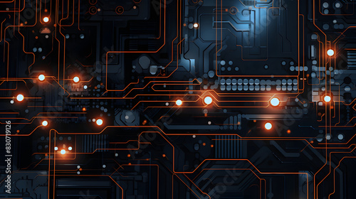 digital cyberpunk circuits  pattern graphics poster background