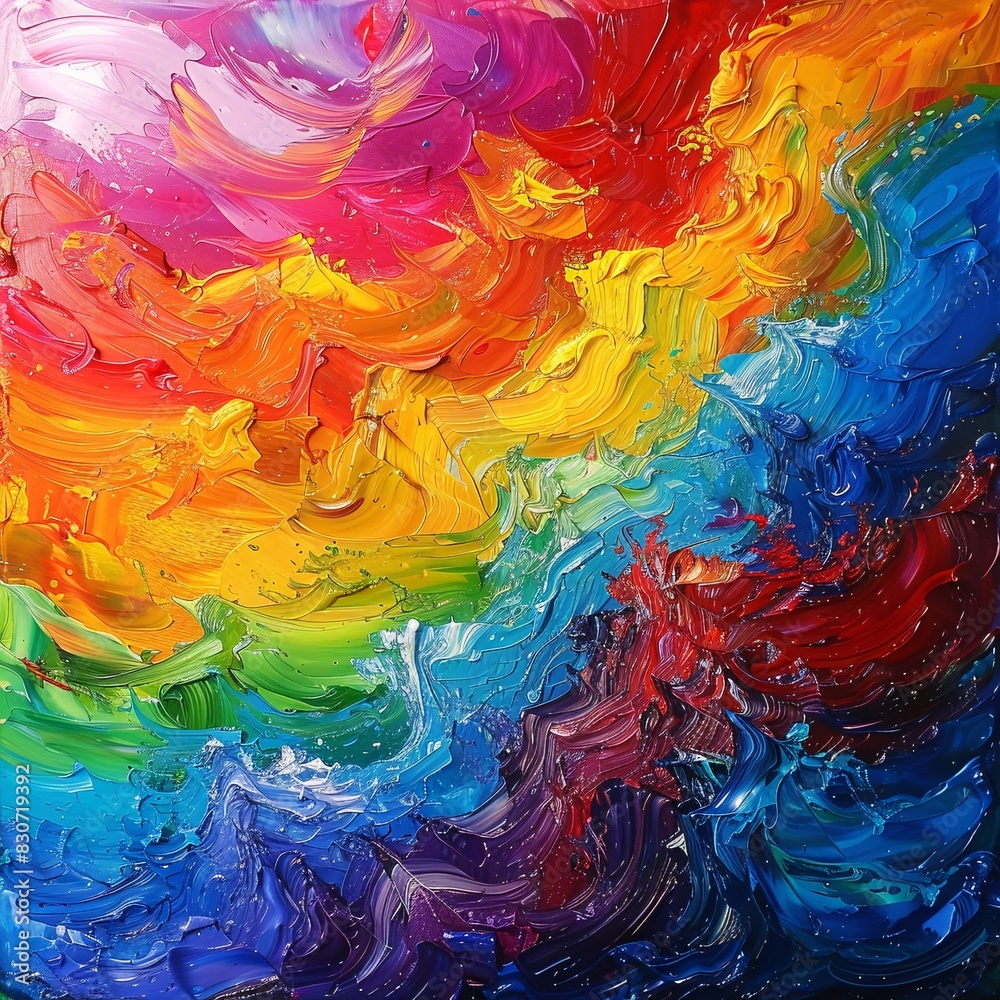 Vibrant Abstract Art - Colorful Swirls and Blends Vibrant Abstract Art - Colorful Swirls and Blends