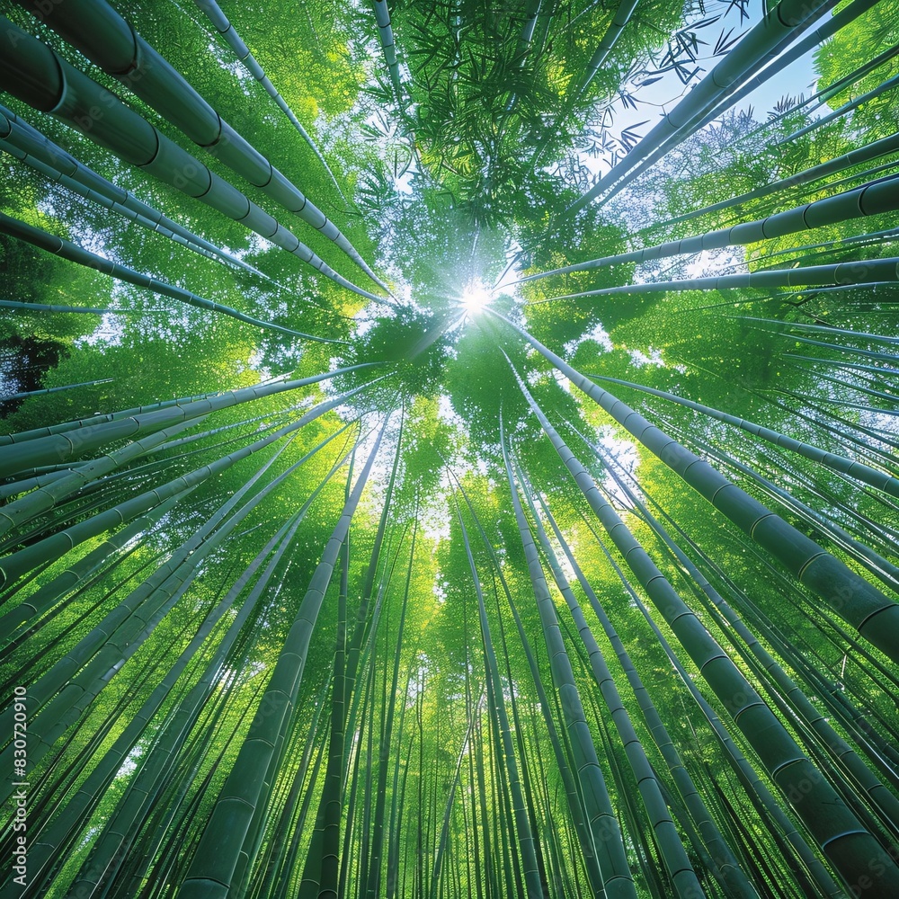 Lush Bamboo Forest: A Canopy of Serenity