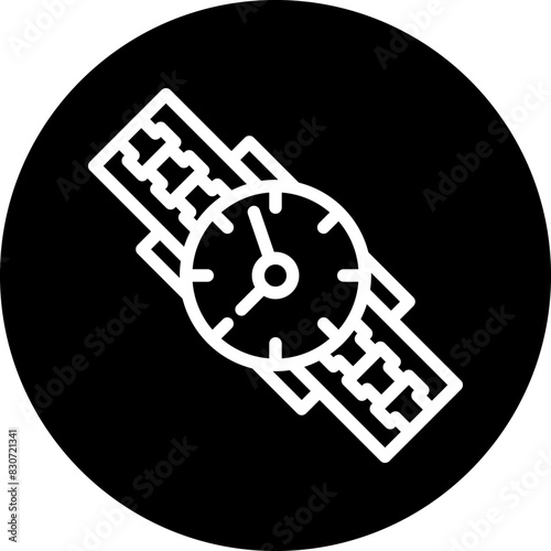Vector Design Wristwatch Icon Style