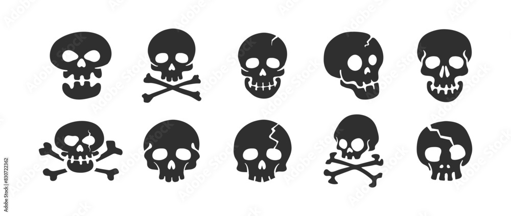 Skull Illustration Vector Set Skull Illustration Vector Set