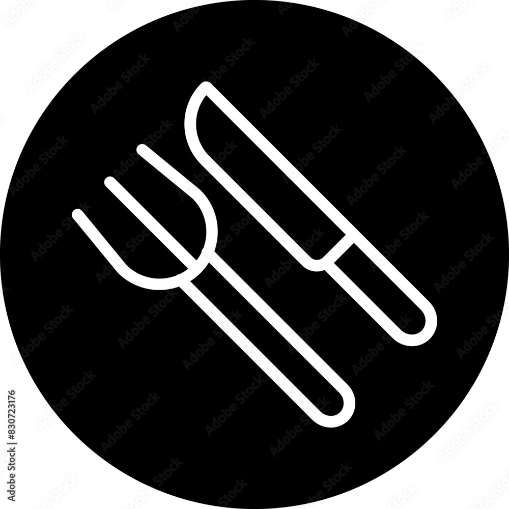 Vector Design Fork and Knife Icon Style Vector Design Fork and Knife Icon Style
