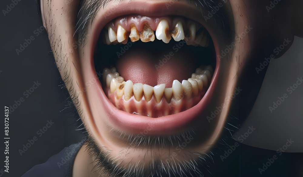 Naklejka premium Dental cleanliness