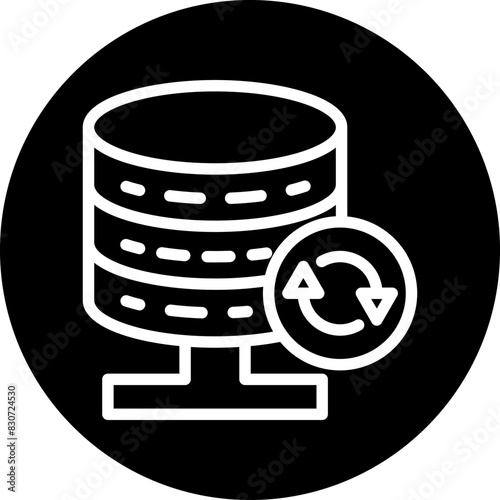 Vector Design Database Backup Icon Style photo