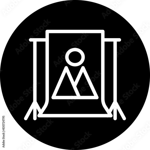 Vector Design Camera Backdrop Icon Style