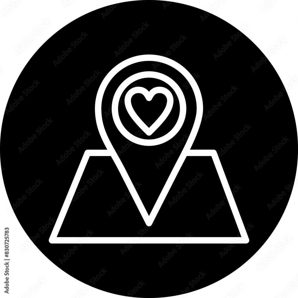 Vector Design Favorite Destination Icon Style Vector Design Favorite Destination Icon Style