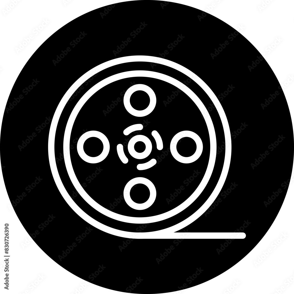 Vector Design Film Reel Icon Style Vector Design Film Reel Icon Style