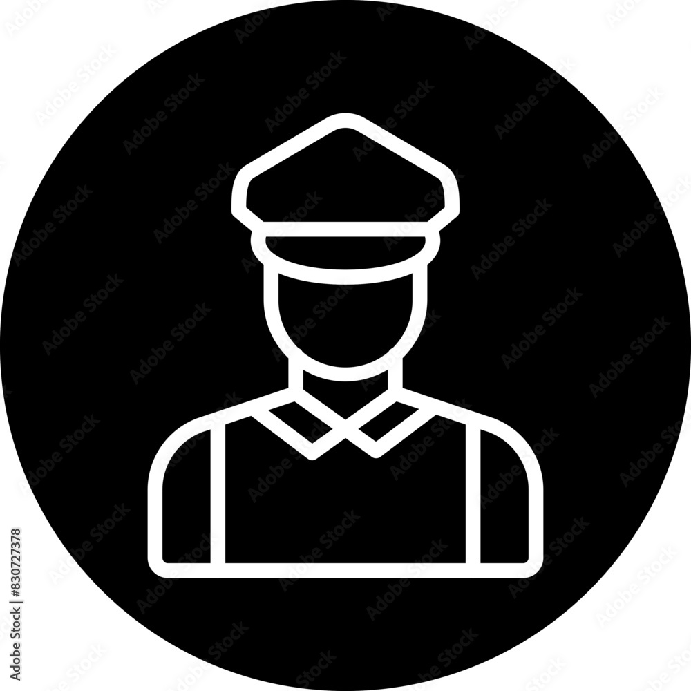 Vector Design Taxi Driver Icon Style Vector Design Taxi Driver Icon Style