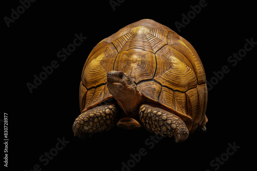 The Angonoka Tortoise (Astrochelys yniphora) is the rarest tortoise species in the world. The species is endemic to Madagascar. photo