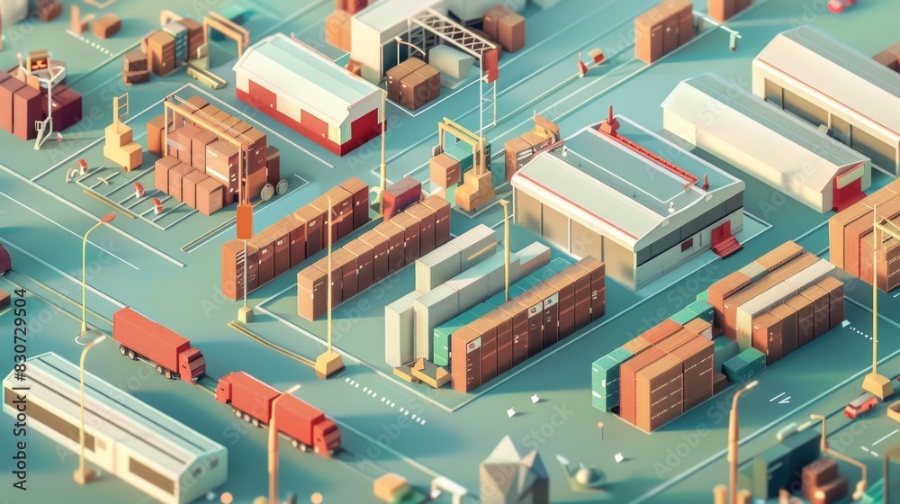 Interconnected Warehouses Across Different Continents