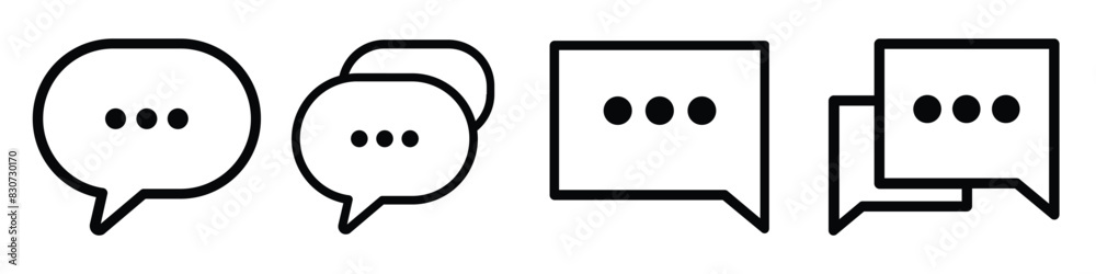 chat message icon set, Chat speech bubble, Social media message.Text Message Icon Images. Trendy message symbol. Message vector icons. Vector illustration. EPS 10. chat message icon set, Chat speech bubble, Social media message.Text Message Icon Images. Trendy message symbol. Message vector icons. Vector illustration. EPS 10.