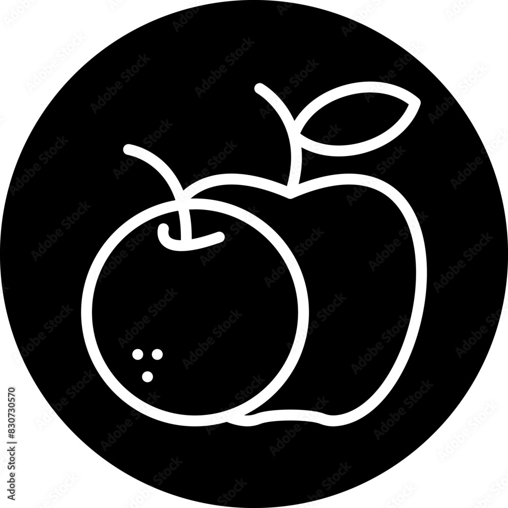 Vector Design Fruits Icon Style Vector Design Fruits Icon Style