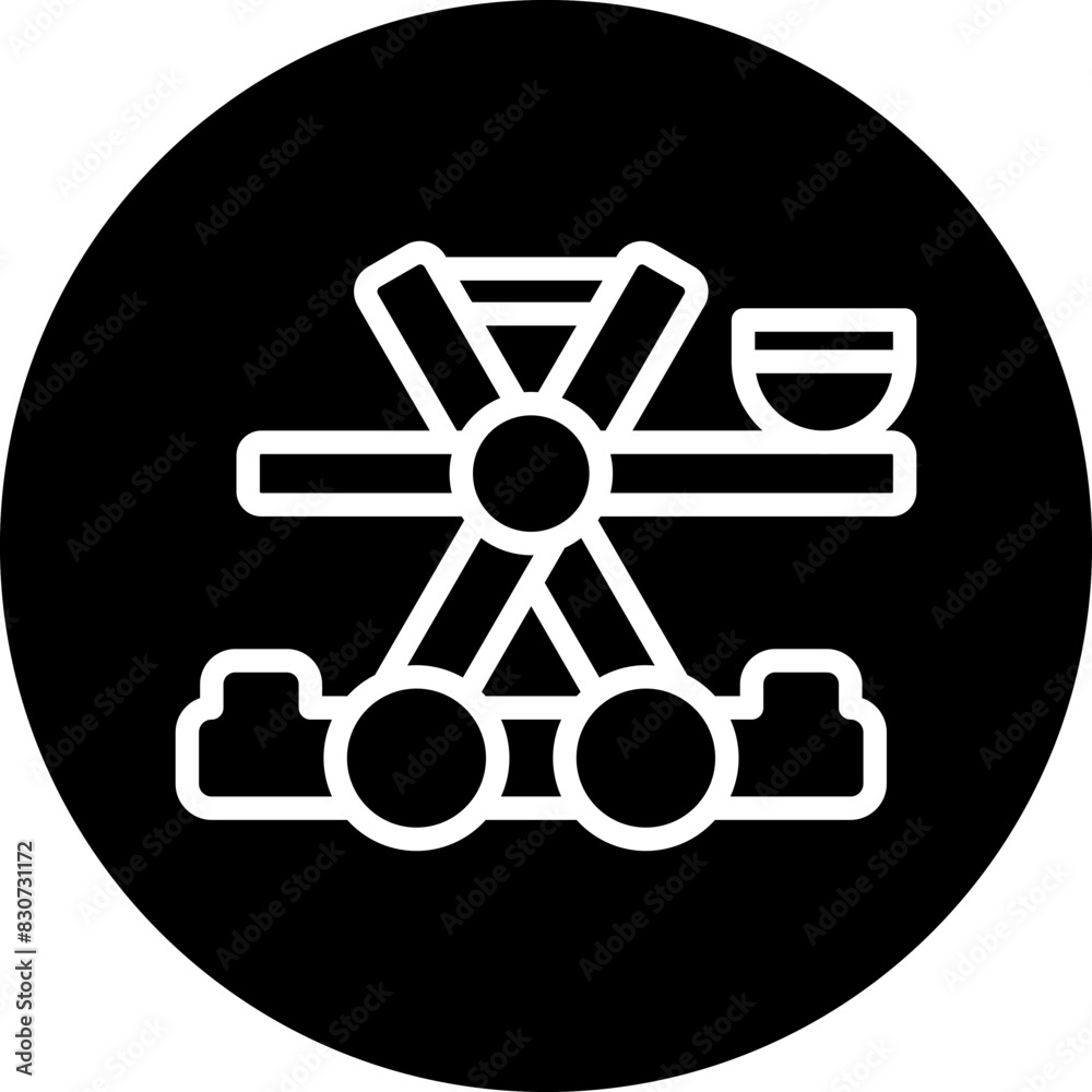 Vector Design Catapult Icon Style Vector Design Catapult Icon Style