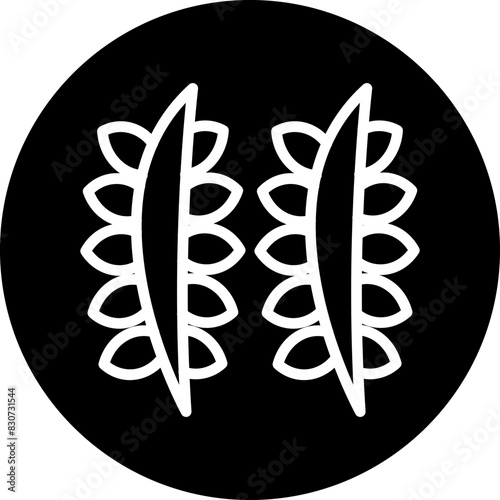 Vector Design Sheaf of Rice Icon Style