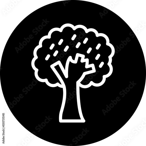 Vector Design Deciduous Tree Icon Style