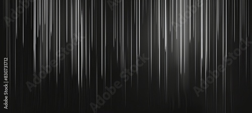 A black background with white lines in the shape of vertical thin straight lines