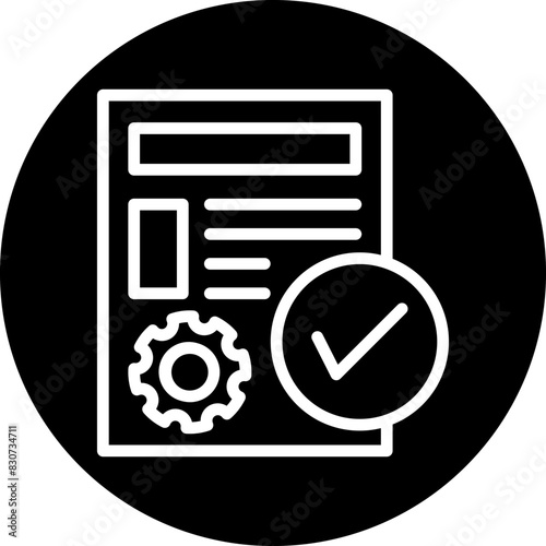 Vector Design Project Fulfillment Icon Style