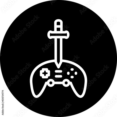 Vector Design Adventure Game Icon Style