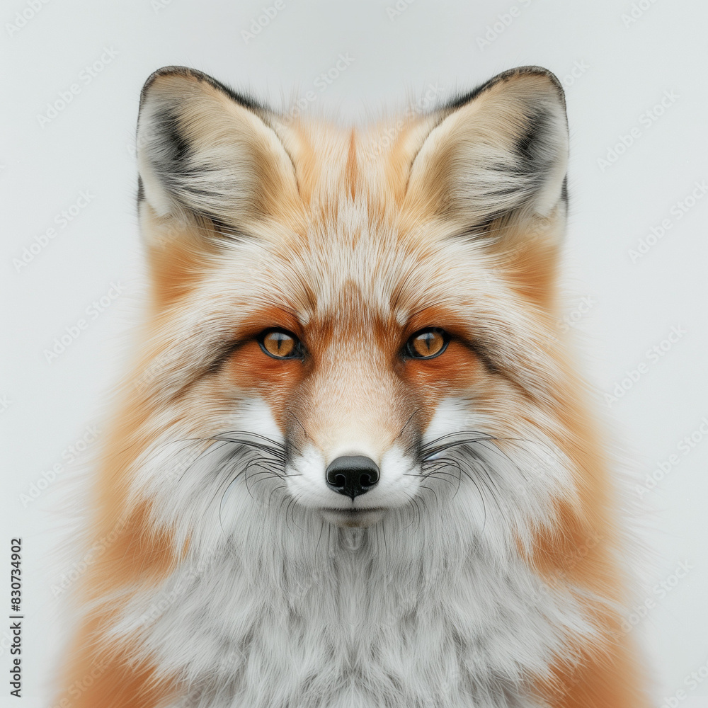 Obraz premium red fox isolated on white