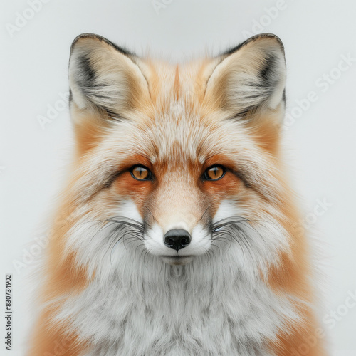 red fox isolated on white © Анна Медведєва