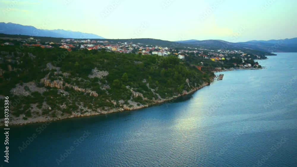 Croatian coast on Adriatic Sea Croatian coast on Adriatic Sea