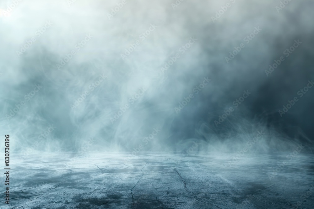 Fototapeta premium A foggy, misty, and hazy sky with a greyish blue background