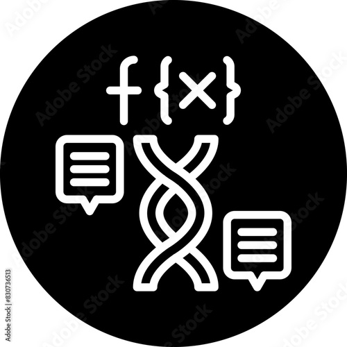 Vector Design Functional Genomics Icon Style