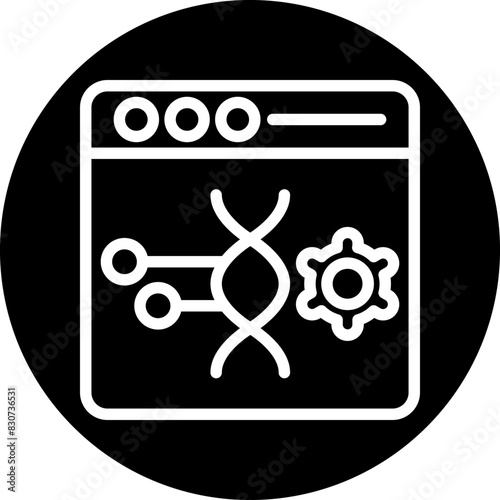 Vector Design Genetic Engineering Icon Style