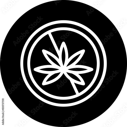 Vector Design No Thc Icon Style