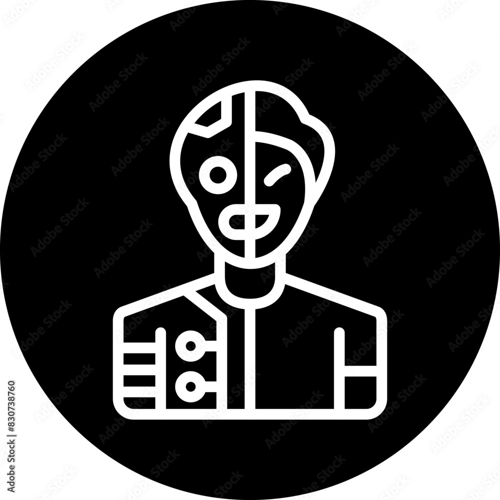 Vector Design Cyborg Icon Style Vector Design Cyborg Icon Style