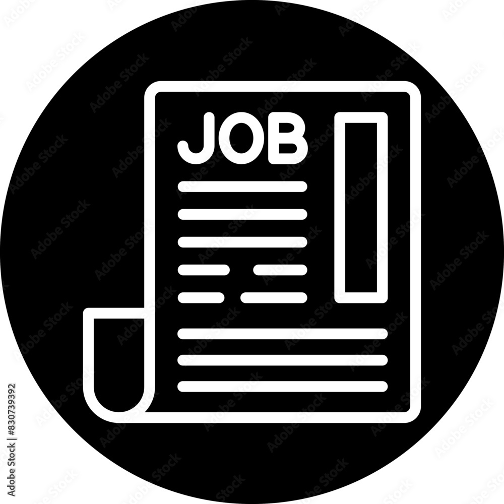 Vector Design Job Ad Icon Style Vector Design Job Ad Icon Style