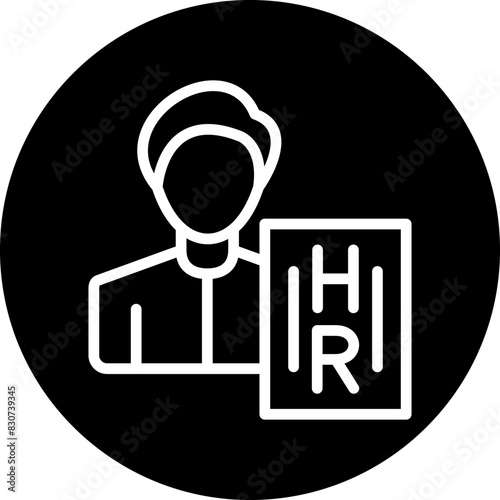 Vector Design Hiring Manager Icon Style
