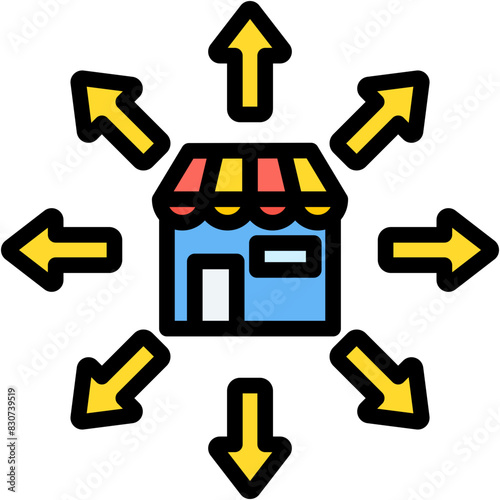 Retail Expansion Icon